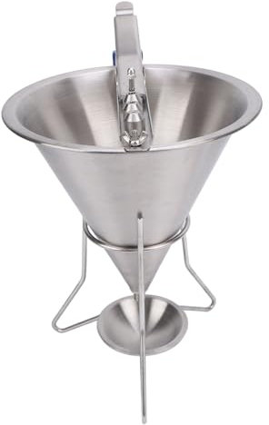 Stainless Steel Confectionery Funnel With Stand, Batter Dispenser, Bakery Use Cake Decorating Tool For Homes, Restaurants, Hotels, Snack Shops, Cake Shops