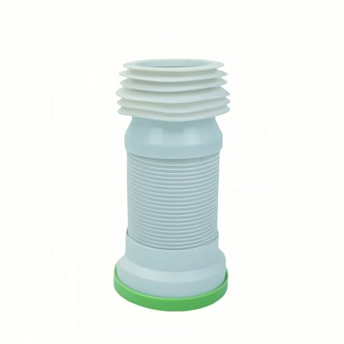Flexible Toilet Pan Connector Universal WC Flexi Slinky Waste Soil Pipe 260mm-500mm Toilet Pan Connector Universal WC Flexible Waste Pipe Plumbing Fittings Adjustable Length for All Standard Toilets