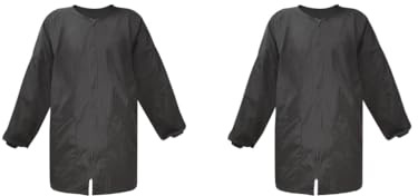 Juego de 2 batas de estilista, uniformes de cosmetología, para peinar el cabello, perro, gato, belleza, peluquería
