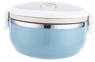 MUELODSIC Fiambrera Portátil De Acero Inoxidable Multicapa, Una Sola Capa, Aislamiento Térmico, Cierre Hermético De Pp, Ligera y Apilable, Para Escuela, Oficina y Viajes