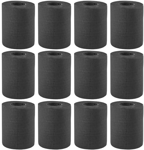12 Prozent schwarzes Toilettenpapier, 4 laute weiche, saugfähige hautfreundliche Toilettenpapierrollen für Home Office Hotel