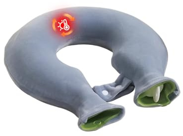 Genérico Bolsa de Agua Caliente para el Cuello - Bolsa de Agua Caliente Ergonómica para el Cuello con Tapa, Botella Calefactora para los Hombros Fabricada en PVC para Relajación Muscular | Almoh
