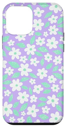 Motivo floreale margherita viola lilla Fiori primaverili Custodia per iPhone 12 mini