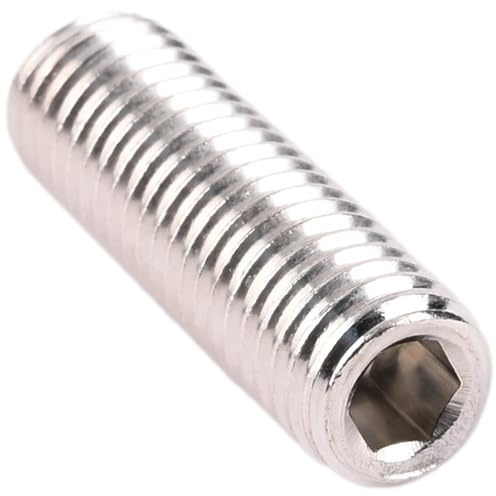 Gewindestifte M8 x 40 mm (ISO 4026) | Edelstahl A2 V2A Rostfrei | Innensechskant Kegelkuppe | 50 Stück