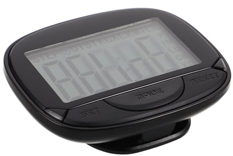 Housoutil Portable Pedometer Clip with Large Digital Lcd Display for Accurate Step Counting, Simple Operation and Abs Material, for Outdoor Walks and Jogging, Suitable for Women