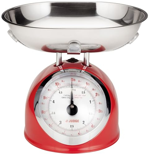 Judge Balance de Cuisine Traditionnelle Rouge 5 kg