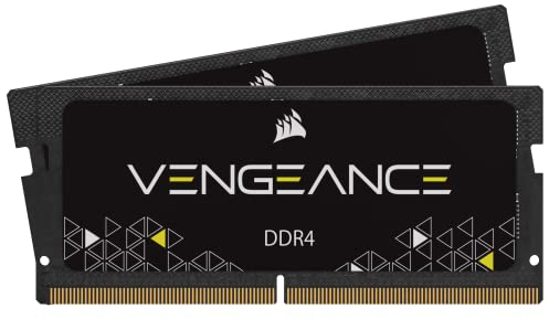 Corsair Vengeance SODIMM 32GB (2x16GB) DDR4 2400MHz CL16 Speicher für Laptop/Notebooks (Unterstützung für Intel Core™ i5 und i7 Prozessoren der 6. Generation) Schwarz