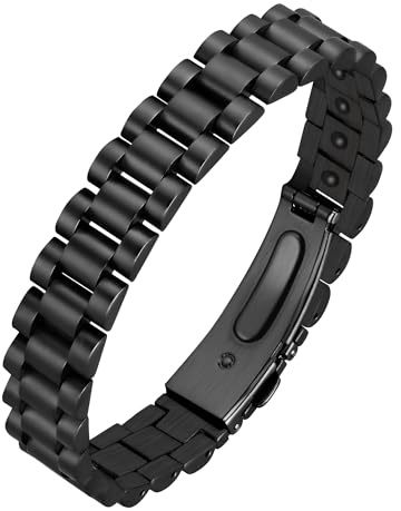 Jecanori Ultra Strength Magnetic Bracelets for Men - Men's Hematite Bracelet, Jewellry Gift with Sizing Tool for Perfect Fit