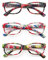 PANTONA-Pack 3 Gafas de Lectura Presbicia Vista Cansada para Mujeres, Montura Ligera, con estampado de flores.+1.0