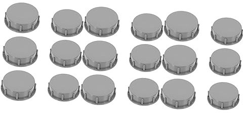 DOITOOL 18 STK Kanaldeckel Abdeckungen Für Abflussrohre Gewinderohrverschraubung Untertischrohrabdeckungen Abflussrohrstopfen Rohrfittings Buchse Rohrinstallationsteile Sieb Passend Zu Pp