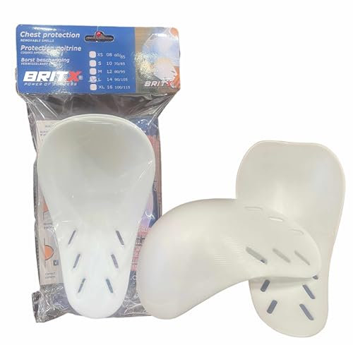 BRITX Female Chest Guard Protector Karate Chest Guard, Taekwondo, Thai, MMA, Boxing, Kick Boxing, Cricket, Chest Guard Football, Rugby, Insert Only (S)