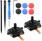 Wjelet 2 Pcs Joystick Replacement Kit for Oculus Quest/Meta Quest 2 Controller,Analog Thumb Stick Repair Kit with Caps,Left & Right Joystick Analog Set for VR Controller Replacement