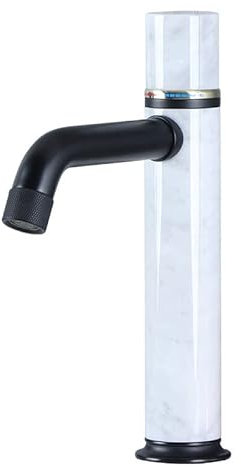 Grifo de Lavabo frío y Caliente, Interruptor Giratorio, Grifo de Jade Antiguo