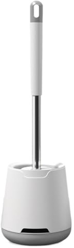 Juego de escobilla de Inodoro y Soporte, escobilla de Inodoro | Juego de cepillos de Inodoro con cerdas | Práctico Cepillo de Inodoro, escobilla de baño para Uso doméstico y Comercial