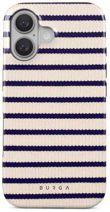 BURGA Handyhülle für iPhone 16 – Unisex Hybrid-Schutzhülle mit stoßdämpfendem TPU & kratzfester Außenschale, erhöhter Displayrand, MagSafe-kompatibel, kabelloses Laden, stylisches Design