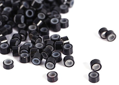 20050010002000 Stücke 4 Mm Silikon, 200 500 1000 2000 Stücke Gefüttertes Haar 200pcs Bag Fashion Silikon Ausgekleidete Perlen Links für Styling Accessoires Extension Link Rings Loops Tools (200PCS)