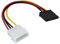 3 Pièces Câbles Adaptateur Molex vers SATA 4 Broches, Câble Adaptateur LP4 vers SATA d’Alimentation pour Disque Dur HDD Lecteur Optique, Convertisseur vers Molex pour Alimentation PC Tour, 18 cm