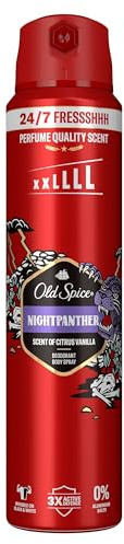 Old Spice Night Panther Deospray für Männer 250ml | 24/7 Frischhh bei täglicher Anwendung, lang anhaltender Duft in Parfumqualität, Schutz vor Gerüchen, 0% Aluminiumsalze