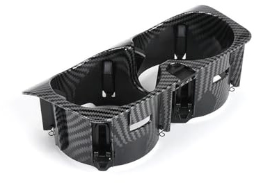 EHYSYN Inserto de Consola Central con patrón de Fibra de Carbono para portavasos de Agua y Bebidas, Compatible con Mercedes-Benz Clase CE W205 W213 C180(Carbon)