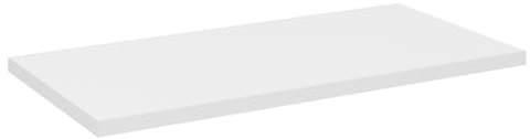 Meublorama Piano lavabo VANO – Bianco Alpino – L80 × P40 × H2 cm – Eleganza da appoggio in MDF opaco