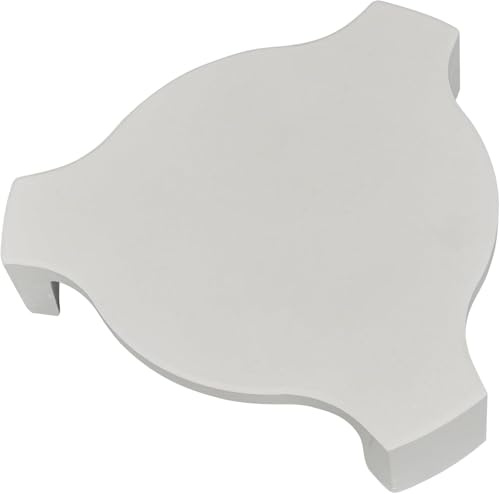 Piedra para pizza de 13 pulgadas y deflector de calor para accesorios Kamado, puerta de cerámica extragruesa con 3 patas, piedra deflectora para barbacoa y ladrillo para pizza, pan y barbacoa