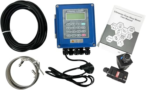 CNYST Ultrasonic Clamp-on Flow Meter Wall Mount Ultrasonic Flowmeters with Accuracy ±1% High Temperature Medium Transducer TM-1-HT for Pipe Diameter DN50 To 700mm Liquid Temperature -30~160°C