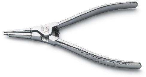 HAZET Sicherungsringzange 1846C-0, Gerade Ausführung (Form A), Länge 139 mm | Chrom-Vanadium, verchromt, Spitze stahlgrau, DIN 5254 Form A, Länge 139 mm, 95 g, Länge: 139 mm, Gerade Ausführung (Form A)