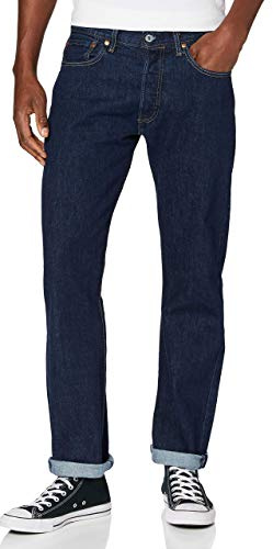 Levi's herr 501 Original Fit Straight Fit Jeans , One Wash, 33W / 36L