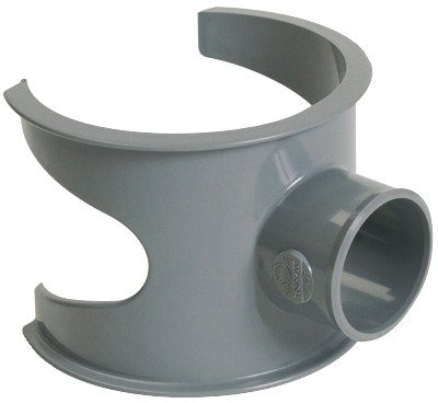 Selle de raccordement PVC gris - Femelle Ø 100 - 40 mm - Nicoll