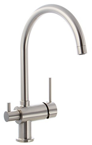 Grünblatt Küchenarmatur mit Maschinenanschlauss Nickel geburstet matt Geräteanschluss Küchenarmatur Einhebelmischer Wasserhahn küchenarmaturen armaturen