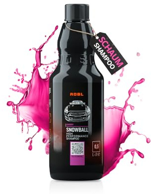 ADBL Snowball Shampoo (500ml) – pH-neutrales Shampoo Konzentrat für Auto & Motorrad – Kraftvolle Reinigung – für Versiegelte Fahrzeuge – Autowäsche, waschen, Autoshampoo, Handwäsche, Autoreiniger
