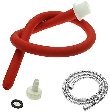 XSEXO Tubo Flessibile per clistere Silicone Comodo Attacco per clistere per Donne e Uomini Tubo da 50 cm + 150 cm