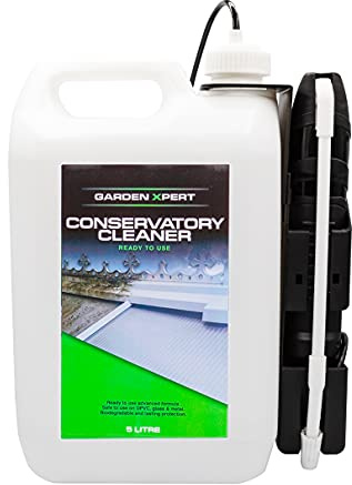 STAR BRITE Garden Xpert Conservatory Cleaner | 5 Litre & Electric Sprayer | Cleans UPVC, Metal and Glass | Ready to Use | Lasting Protection | 50m2 Coverage | Pet Friendly Once Dry