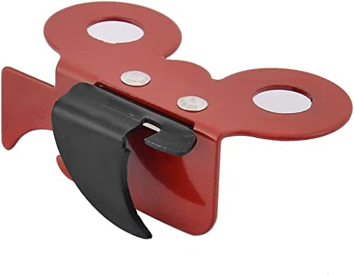 CABLEPELADO Abrelatas mariposa | Abridor de Latas |Apto para lavavajillas | acero carbono | Longitud 7 cm | Apto para abrir latas de conservas, Negro completo