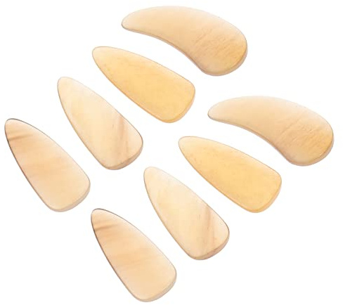 8 Stücke Guzheng Finger Picks Chinesische Ziths Ox Horn Thumb Finger Plectrum Nails Professionelle String Instrument Instrument Pflanzt für Stringed Instrument Zubeh?r