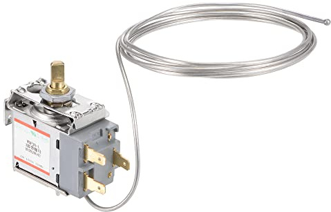 sourcing map 3 Pasadores Refrigerador Termostato Temperatura Control 6A | WDF20, para Refrigeración Cable Congelador