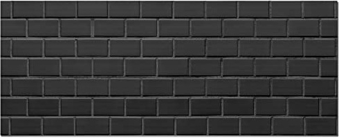 Panorama Spritzschutz Schwarzer Ziegelstei 40x100 cm - Küchenrückwand Platte - Küchenwand - Küche Selbstklebend