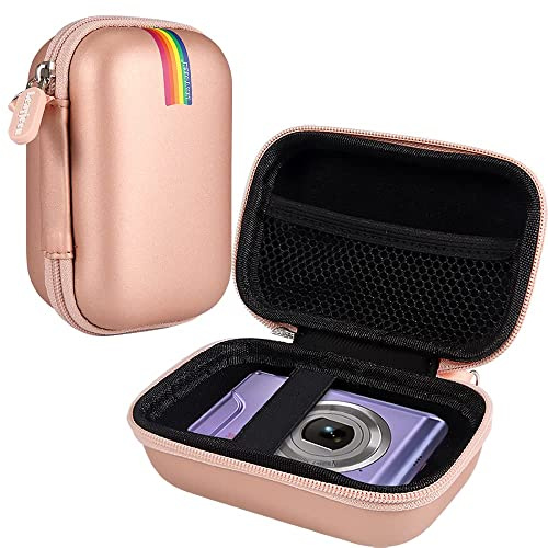 Leayjeen Étui de Protection pour Appareil Photo numérique Compatible avec GlobalCrown/Gofunly/AbergBest/BAISIQI/AGFA, Conception de Coque Dure EVA, légère et Durable (Étui Uniquement) Doré