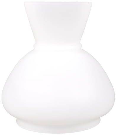 Lampenglas Petroleumglas Ersatzglas Opal Weiß Ø 110mm Leuchtenglas Glasschirm Petroleumlampe Glas E27