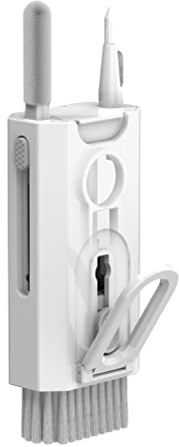 Kit de Limpieza Multifuncional Q8 8 en 1 para Auriculares Extractor de Teclas de Teclado Limpiador de Pantalla Móvil Traje de Limpieza Antipérdida Integrado