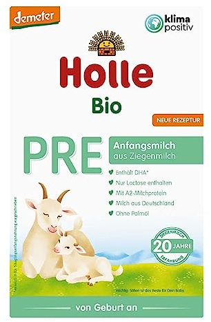 Holle Babyfood Bio Anfangsmilch, PRE aus Ziegenmilch von Geburt an, 400g (4)