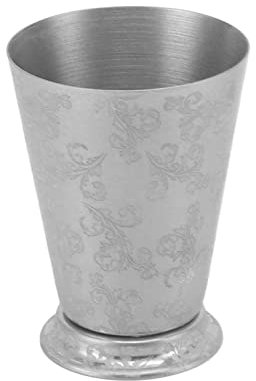 Mint Julep Cups Argent, Verres Classiques En Acier Inoxydable Vintage Julep Cup Verres à Cocktail En Métal Pour Fête Bar Maison Restaurant(leaf)