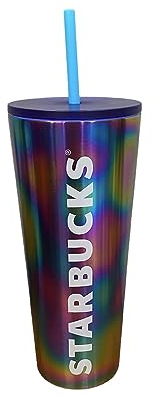 Starbucks Gobelet froid arc-en-ciel fluorescent (24 oz)