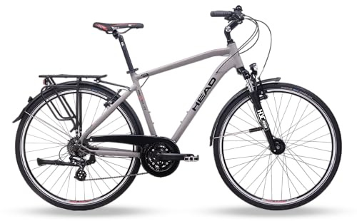HEAD Unisex - Adulto Revelo 1.0 Trekking Bike Bike Matt Grey/Red 55