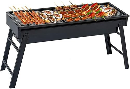 Holzkohlegrill Outdoor Minigrill Haushalt Holzkohle tragbarer Grill faltbar geeignet für 3-5 Personen