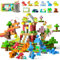 Magnetische Bausteine, 110 Stück Dinosaurier Spielzeug Magnetic Building Blocks Set, Magnet Bausteine Spielzeug für Kinder ab 3 Jahren, Magnetspielzeug Geschenk Junge Mädchen 4 5 6 7 8 9 10 Jahre