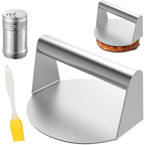 LDBKLGHJ Aplastador de Hamburguesas Premium - El perfecto Aplasta Hamburguesas de Acero Inoxidable, Smasher Hamburguesa para una Cocción Eficiente, Prensa Hamburguesas Sin Marca