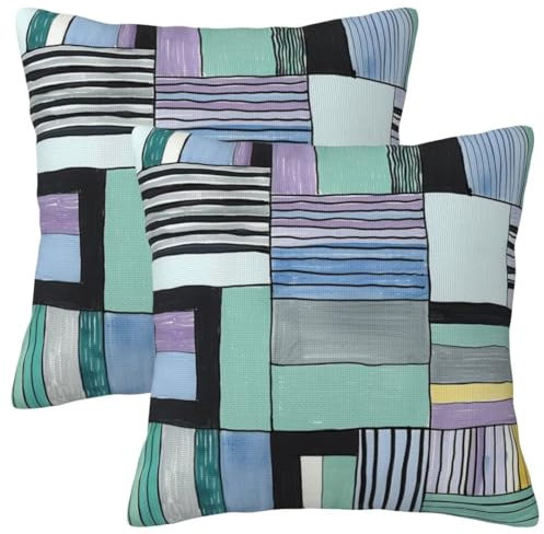 Kissenbezug 40x40 cm 2er Set Herbst Deko Kissen Modern Kissenbezug, Quadrat Kissenbezüge, Weicher Sofakissen, Kissenhülle Herbst, Zier Kissen Mit ReißVerschluss, Couch Deko Schlafzimme Gifts 16x16Inch