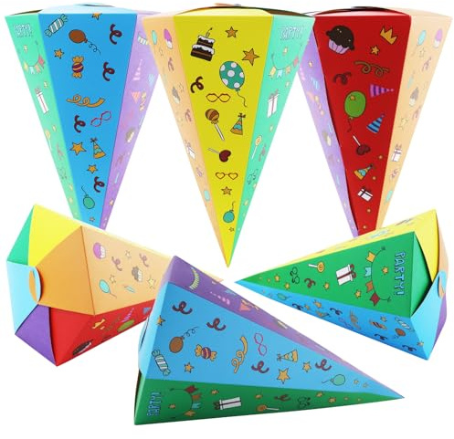 6stk Geschwisterschultüte 33cm, Faltbare Zuckertüte für die Einschulung zum Schulanfang, Schultüte zur Einschulung, Geschenkverpackung Schultüte Mädchen Zuckertüte klein für Kinder Mädchen Party