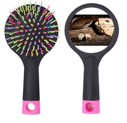 Base districante del cuscino della spazzola dei capelli del salone della foto di gioco del poker dei dadi